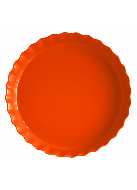 Emile Henry Taartvorm diep Toscane oranje Ø32 cm