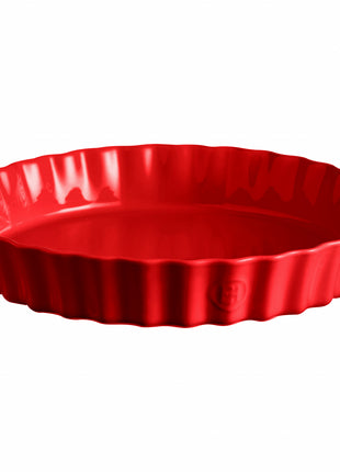 Emile Henry Taartvorm diep Grand Cru rood Ø32 cm