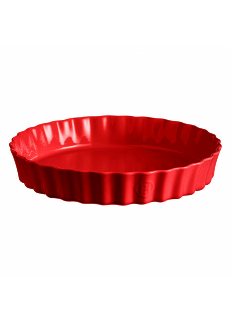 Emile Henry Taartvorm diep Grand Cru rood Ø32 cm