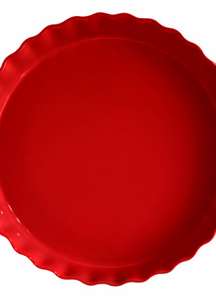 Emile Henry Taartvorm diep Grand Cru rood Ø32 cm