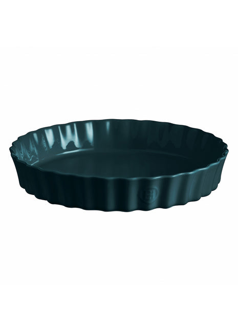 Emile Henry Taartvorm diep Belle-Ile blauw Ø32 cm