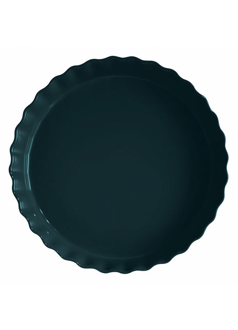 Emile Henry Taartvorm diep Belle-Ile blauw Ø32 cm