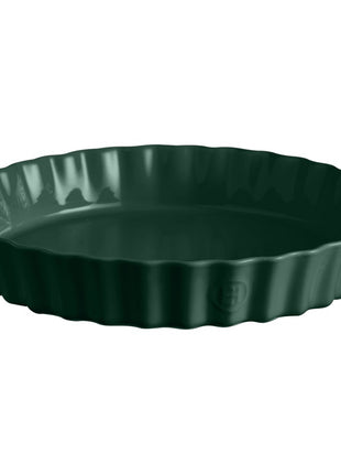 Emile Henry Taartvorm diep Cèdre groen Ø32 cm