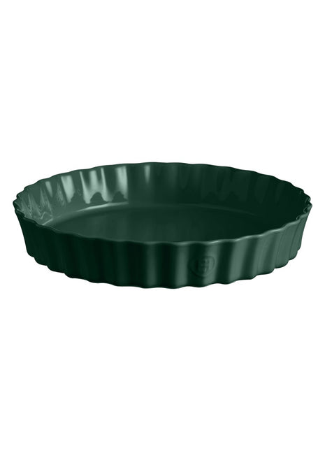 Emile Henry Taartvorm diep Cèdre groen Ø32 cm