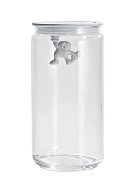 AMDR06 Alessi Gianni glazen voorraadpot wit 140CL 20.5cm