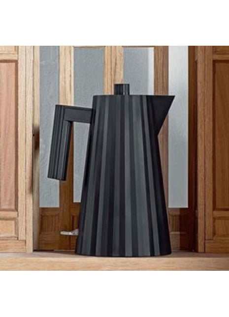Alessi Plissé waterkoker zwart design 1.7L - MDL06 B