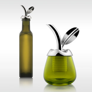 Alessi Fior d'Olio olijfolie schenker met glaasje - MSA32