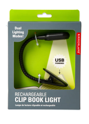 BL13-BK-EU Kikkerland Clip oplaadbare boekenlamp zwart