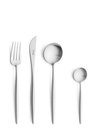 Cutipol Moon dessertvork RVS mat geborsteld