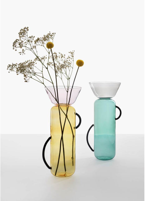 09313204 Ichendorf Milano Gelée vaas petrol / smoke glas - groot