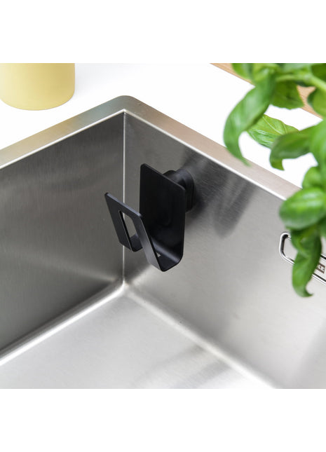 Happy Sinks - magnetische sponshouder bio zwart