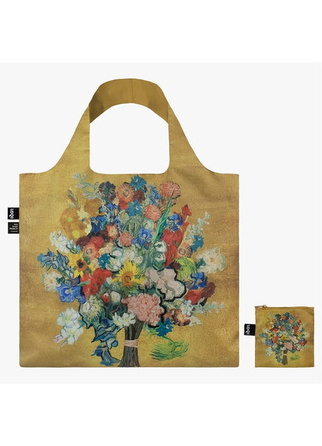 LOQI vouwtas - opvouwbare tas  / shopper Museum - Van Gogh 50 goud