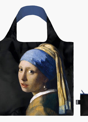 LOQI vouwtas - opvouwbare tas  / shopper Museum -  Meisje met de Parel