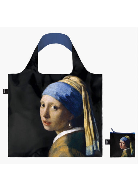 LOQI vouwtas - opvouwbare tas  / shopper Museum -  Meisje met de Parel