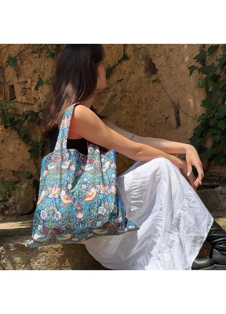 LOQI vouwtas - opvouwbare tas  / shopper Museum - Strawberry Thief