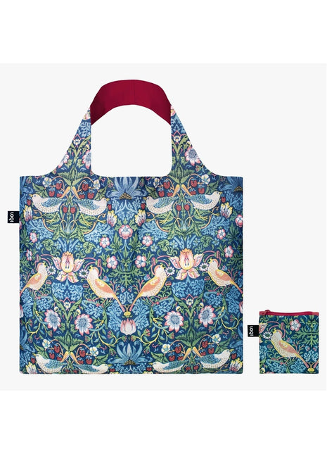 LOQI vouwtas - opvouwbare tas  / shopper Museum - Strawberry Thief