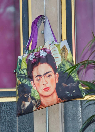 LOQI vouwtas - opvouwbare tas  / shopper Museum - Frida Kahlo