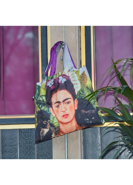 LOQI vouwtas - opvouwbare tas  / shopper Museum - Frida Kahlo