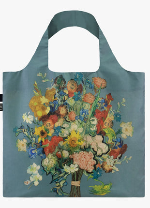 LOQI vouwtas - opvouwbare tas  / shopper Museum - Van Gogh 50 blauw