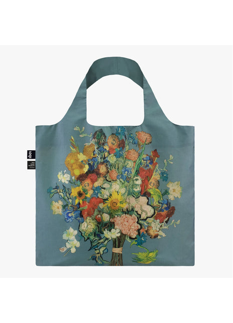LOQI vouwtas - opvouwbare tas  / shopper Museum - Van Gogh 50 blauw