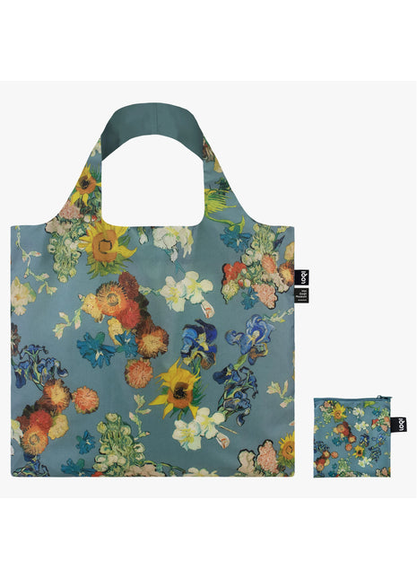 LOQI vouwtas - opvouwbare tas  / shopper Museum - Van Gogh 50 blauw