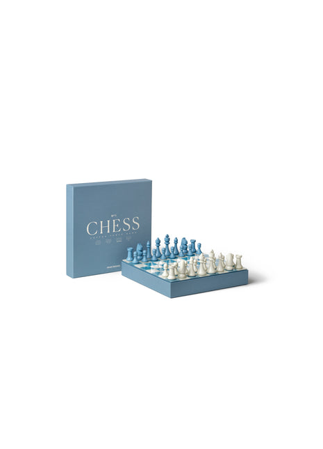 PW00755 Printworks Spel Classic Chess Dusty Blue schaakspel 