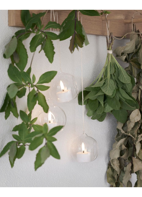 Uyuni theelicht LED 400 wit wax 4 cm - remote ready