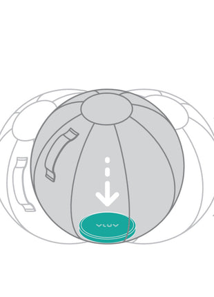 Vluv Upp 2 bodemgewicht voor zitbal 65cm