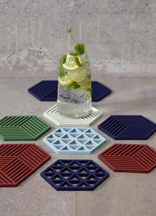 Zone Denmark Hexagon pannenonderzetter blauw indigo