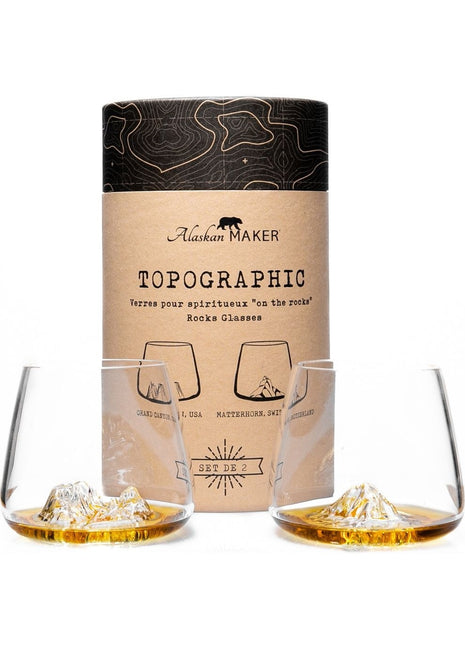 Alaskan Maker whiskyglas Canyon & Matterhorn set 2 stuks