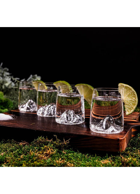 Alaskan Maker Topographic bergen shot glaasje set 4 stuks