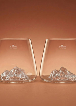 Alaskan Maker whiskyglas Everest & Mont Blanc set 2 stuks