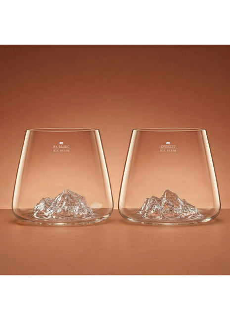 Alaskan Maker whiskyglas Everest & Mont Blanc set 2 stuks
