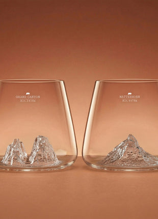 Alaskan Maker whiskyglas Canyon & Matterhorn set 2 stuks