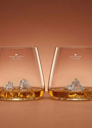 Alaskan Maker whiskyglas Canyon & Matterhorn set 2 stuks