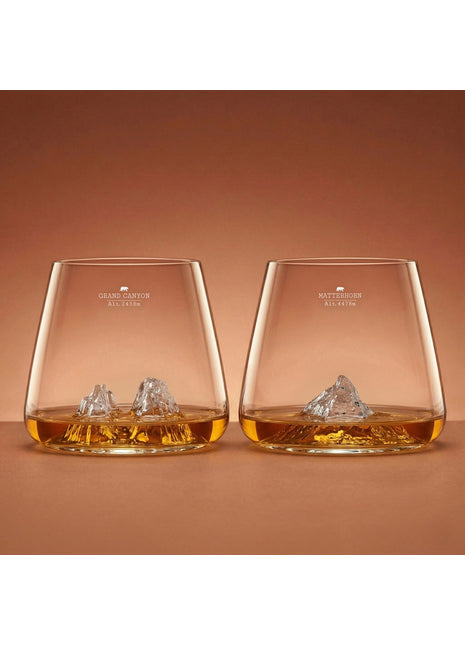 Alaskan Maker whiskyglas Canyon & Matterhorn set 2 stuks