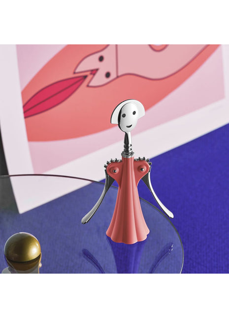 Alessi Anna kurkentrekker RVS / kunststof roze - AAM01 P