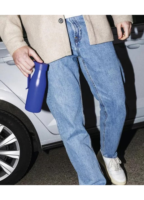 AST01 Alessi Away thermosfles met thee filter 500ml blauw