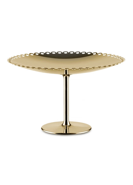 ITM06 BR Alessi Edges cake stand / taartplateau Brass 