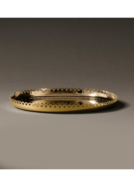  ITM09 BR Alessi Edges tray / dienblad 35cm goud Brass