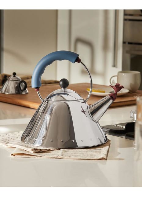 Alessi Michael Graves design fluitketel RVS blauw - 9093