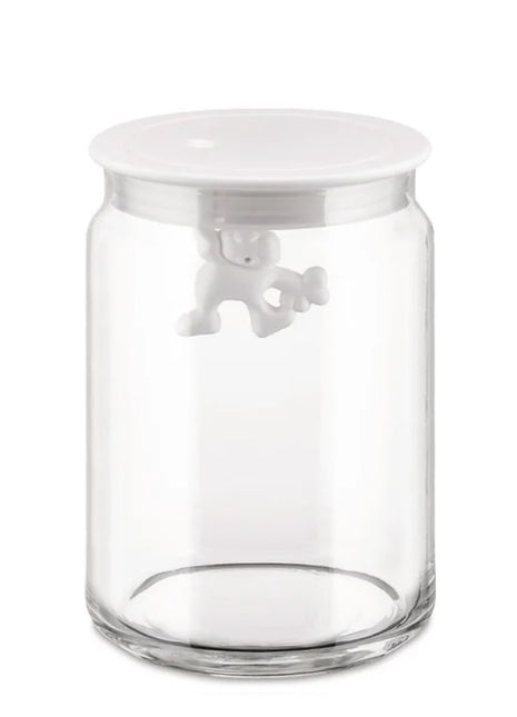 Alessi Gianni glazen voorraadpot wit 90CL 15cm