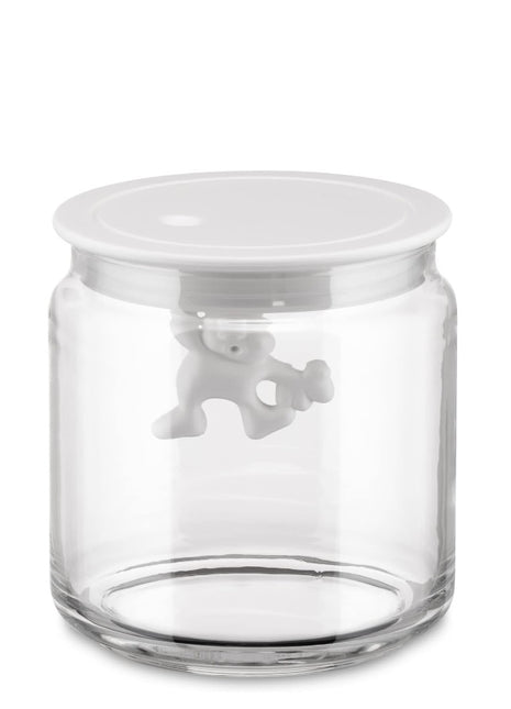 AMDR04 Alessi Gianni glazen voorraadpot wit 70CL 12cm