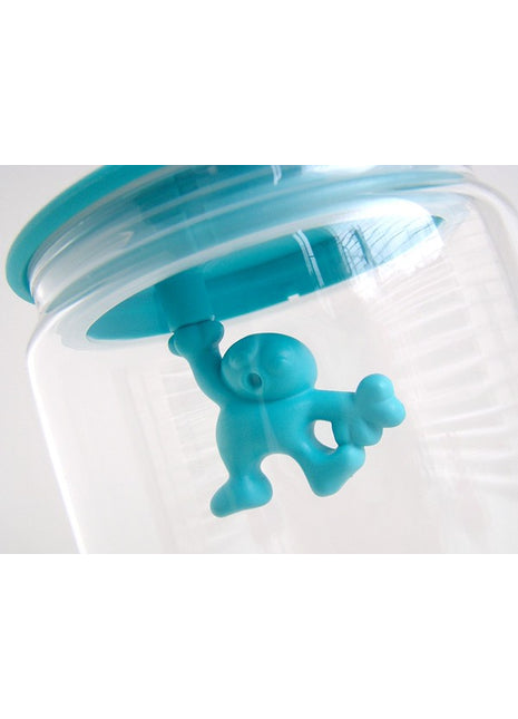 Alessi Gianni glazen voorraadpot blauw 140CL 20.5cm