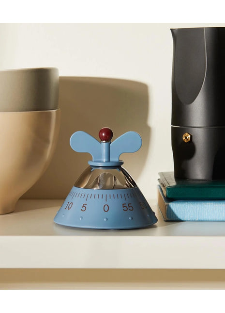 A09 Alessi Michael Graves design kookwekker blauw
