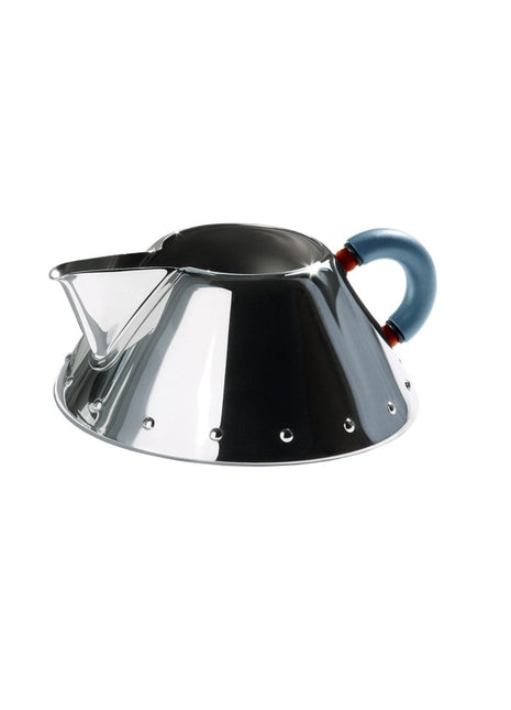 9096 Alessi Michael Graves design melkkan RVS blauw