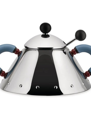 9097 Alessi Michael Graves suikerpot RVS blauw