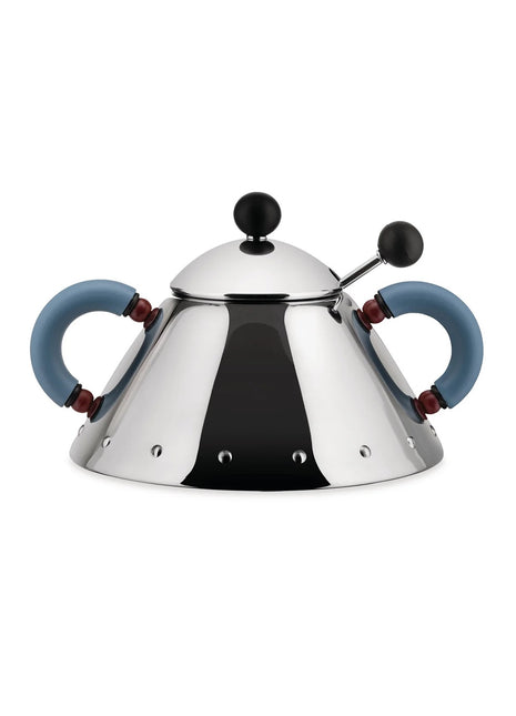 9097 Alessi Michael Graves suikerpot RVS blauw