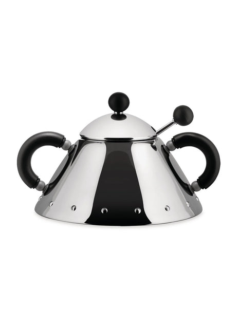 9097 B Alessi Michael Graves suikerpot RVS zwart