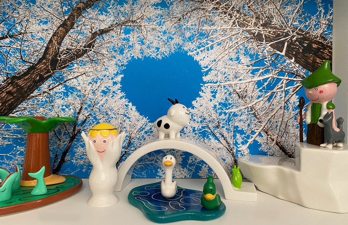 Décoration Porcelaine Main Figurine Alessi Trino AGJ01 - Porcelaine Décoration Porcelaine Main Figurine Alessi Trino AGJ01 - Porcelaine